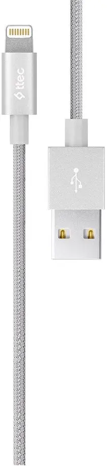 Cablu USB to Lightning Ttec AlumiCable 1m (White)