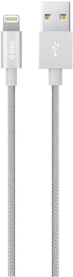 Cablu USB to Lightning Ttec AlumiCable 1m (White)