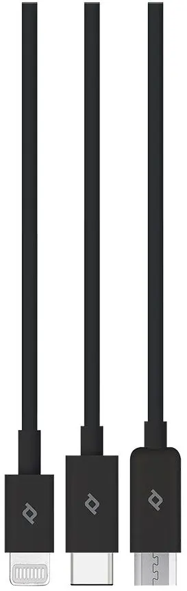 Кабель USB to Type-C Micro USB Type A Ttec Trio 2DK7521S 1.2m (Black) - 2