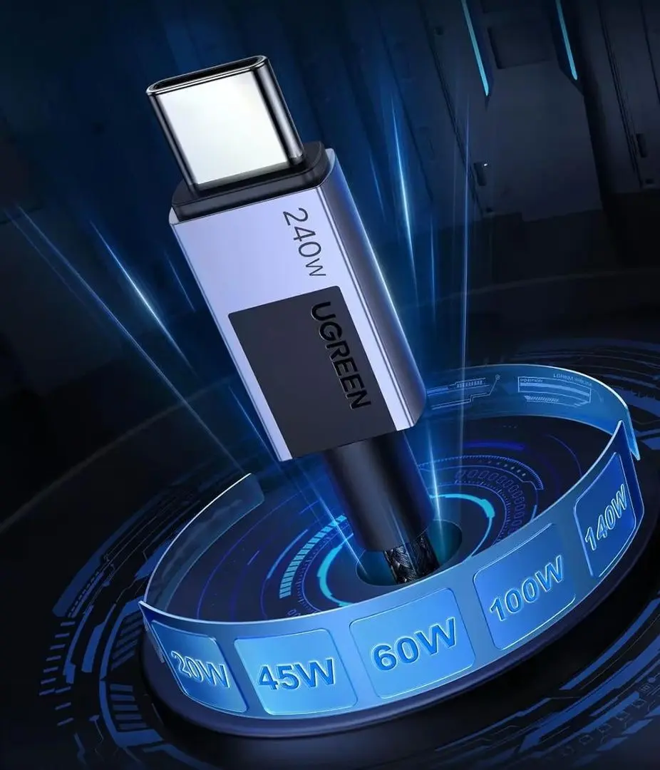 Cablu Type-C to Type-C Ugreen 45067 1m (Grey)