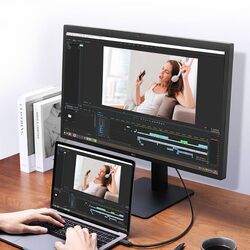 Кабель Ugreen Type-C to Type-C US501 0.8m (Black) Thumb