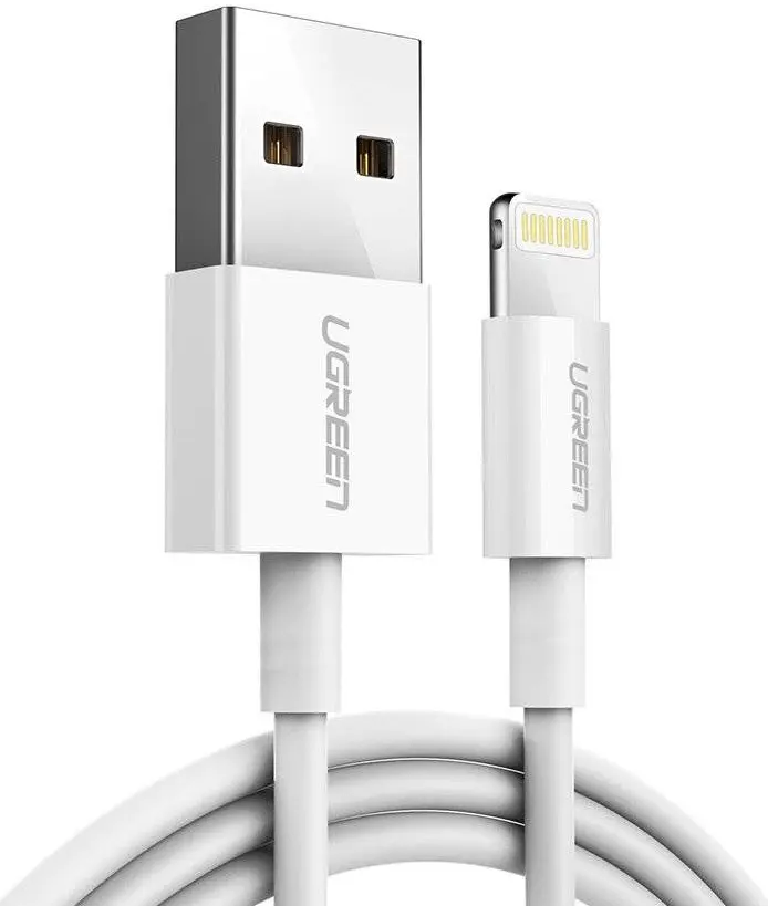 Cablu USB-A to Lightning Ugreen 20730 2m (White)