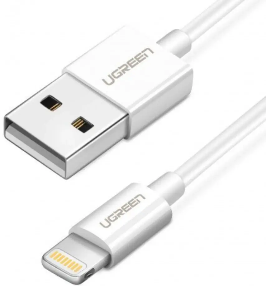 Cablu USB-A to Lightning Ugreen 20730 2m (White)