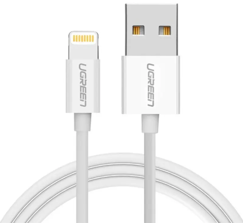 Cablu USB-A to Lightning Ugreen 20730 2m (White)
