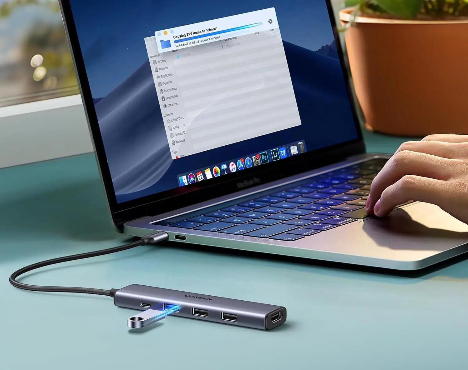 USB hub Ugreen 15495 (Space Gray) - 3