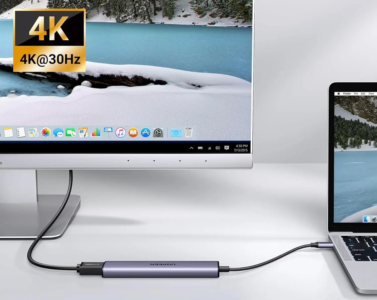 USB hub Ugreen 15495 (Space Gray) - 4