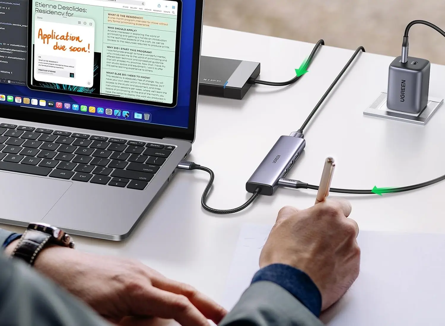 USB-концентратор Ugreen 20805 (Space Gray)