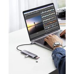 USB-концентратор Ugreen CM195 (Space Grey) Thumb