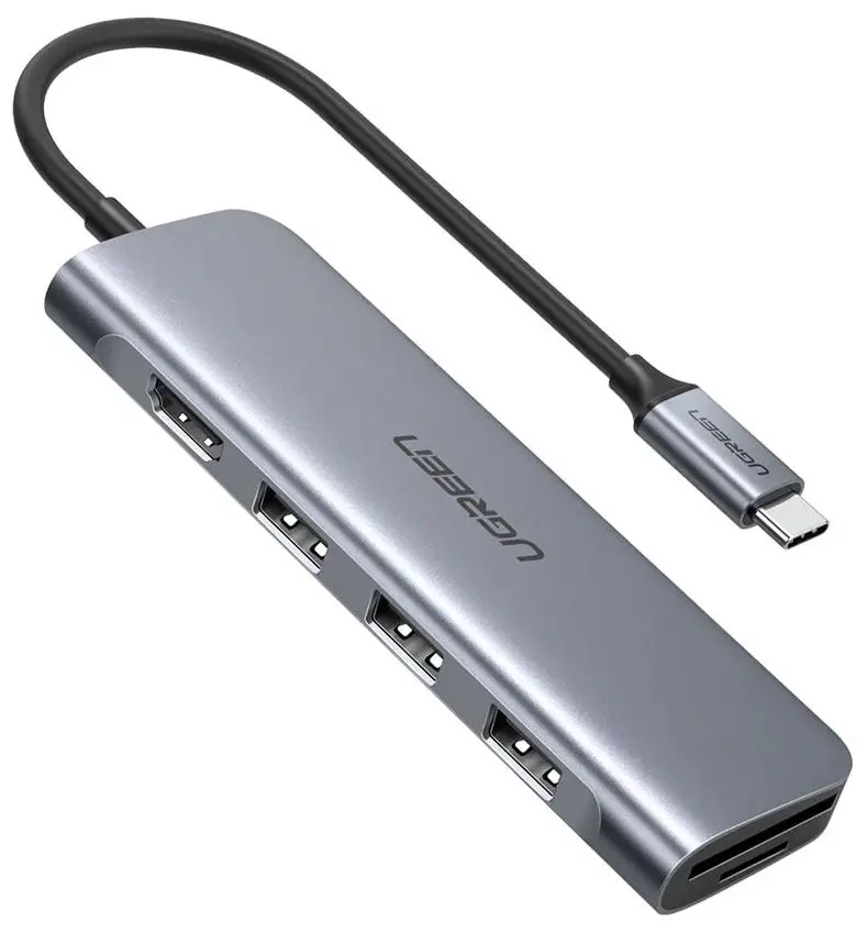 USB-концентратор Ugreen CM195 (Space Grey)