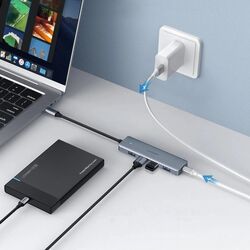 USB-концентратор Ugreen CM219 (Black/Grey) Thumb