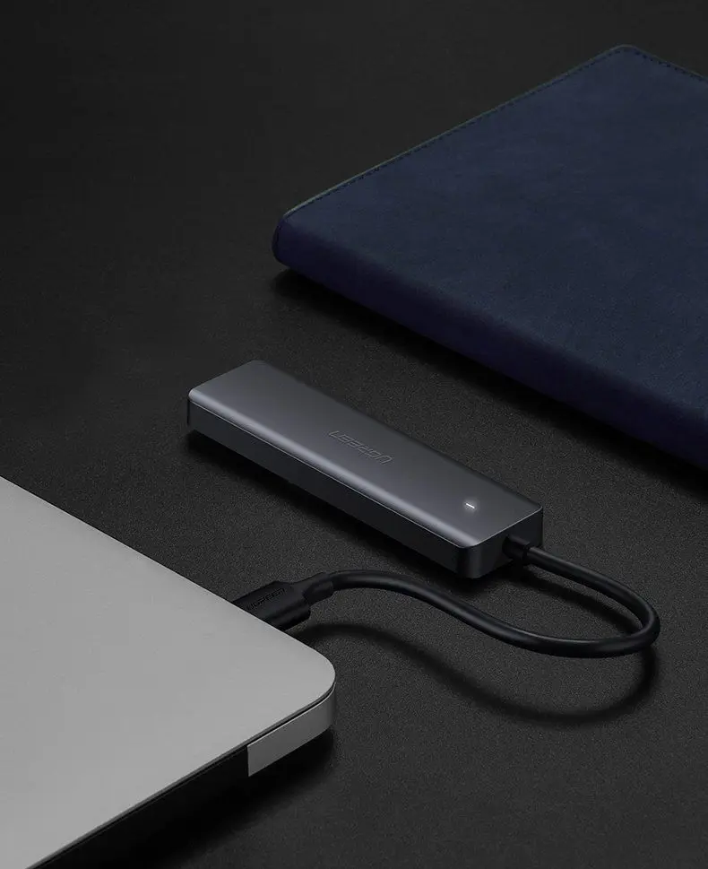 USB-концентратор Ugreen CM219 (Black/Grey) - 11