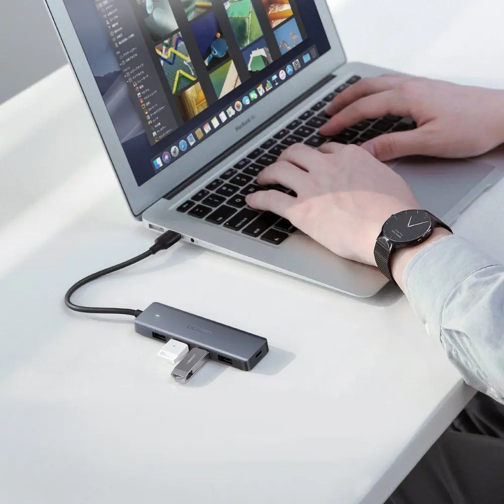 USB-концентратор Ugreen CM219 (Black/Grey) - 3