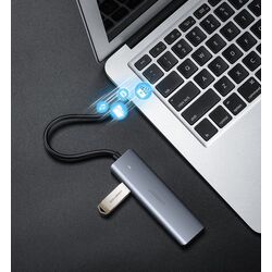 USB-концентратор Ugreen CM219 (Black/Grey) Thumb