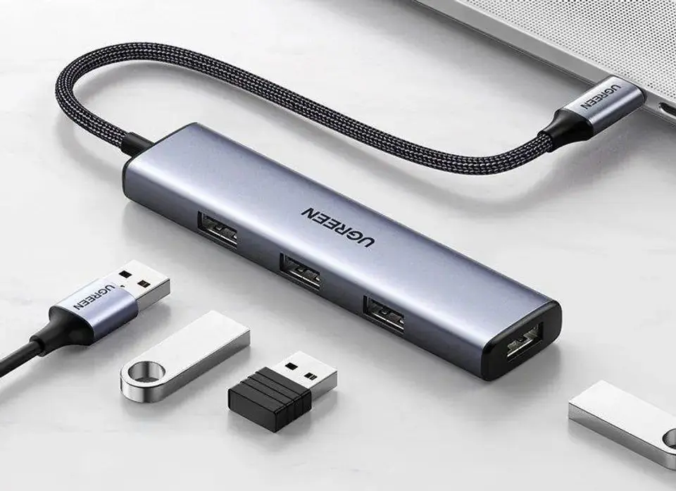 USB-концентратор Ugreen CM473 (Black/Grey)