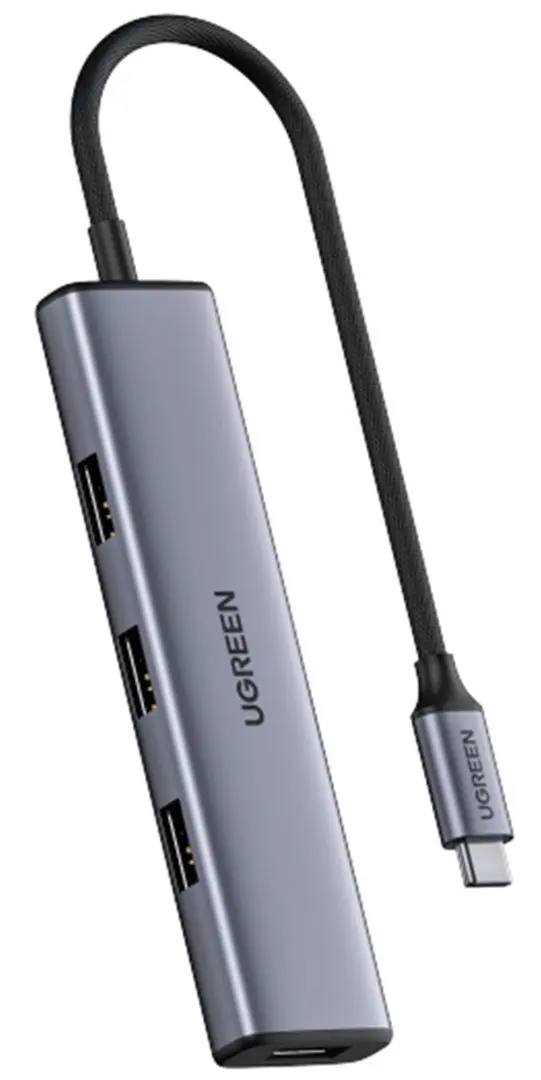 USB-концентратор Ugreen CM473 (Black/Grey)