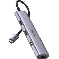 USB-концентратор Ugreen CM473 (Black/Grey) Thumb