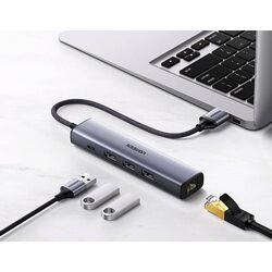 USB Hub Ugreen CM475 (Space Grey) Thumb