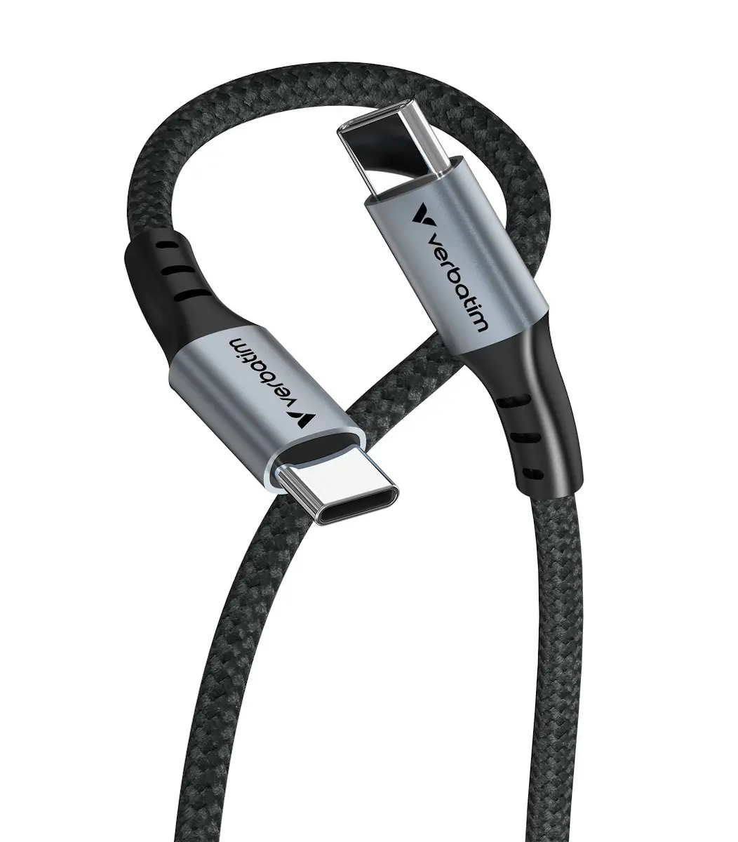 Кабель USB-C to USB-C Verbatim Sync & Charge 60W (Black) - 2
