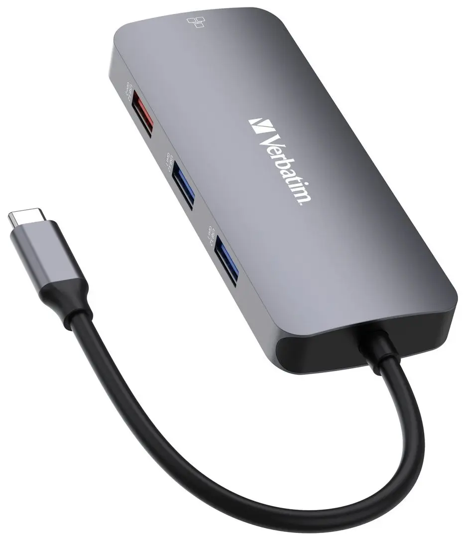 USB-концентратор Verbatim USB-C Pro CMH-09 (Grey)