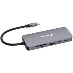 USB-концентратор Verbatim USB-C Pro CMH-09 (Grey) Thumb