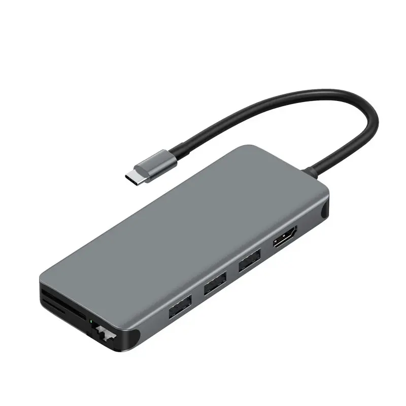 USB-концентратор Wiwu Alpha 12 in 1 (Gray)