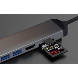 USB hub Wiwu Alpha 521 (Grey) Thumb