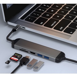 USB hub Wiwu Alpha 521 (Grey) Thumb