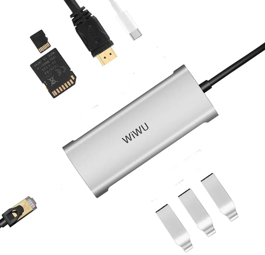 USB hub Wiwu Alpha 831HRT (Grey)