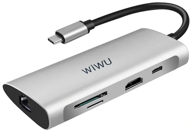 USB hub Wiwu Alpha 831HRT (Grey)
