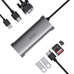 USB hub Wiwu Alpha A11312H (Grey) Thumb