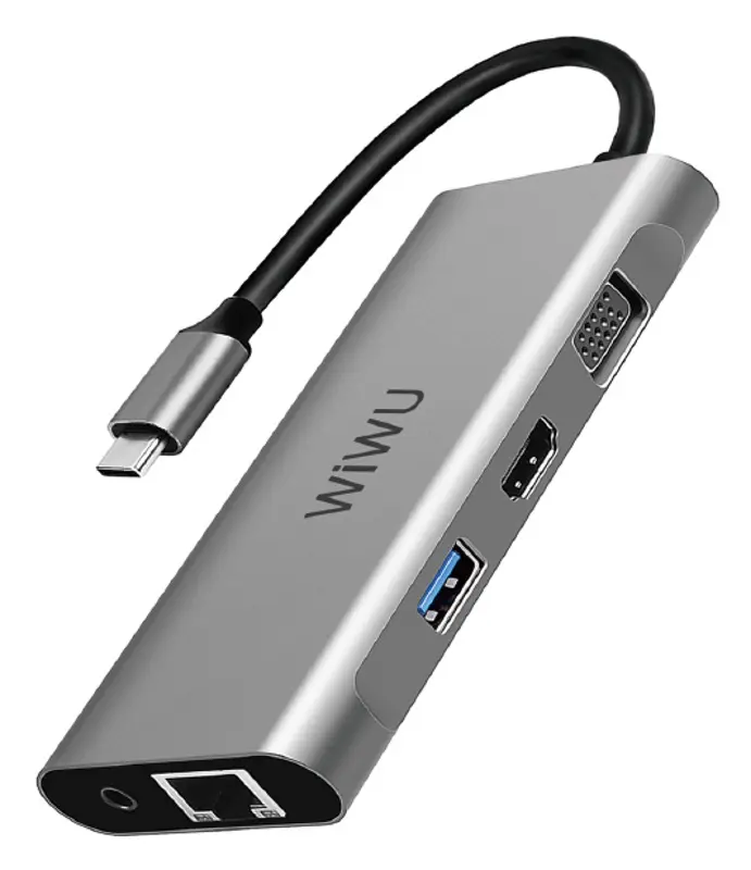 USB hub Wiwu Alpha A11312H (Grey)