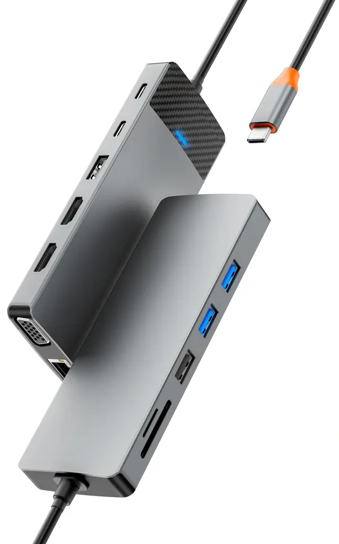 USB-концентратор Wiwu Linker A12 (Gray)