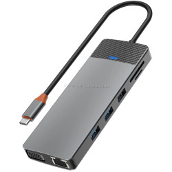 USB-концентратор Wiwu Linker A12 (Gray) Thumb