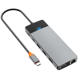 USB-концентратор Wiwu Linker A12 (Gray) Thumb