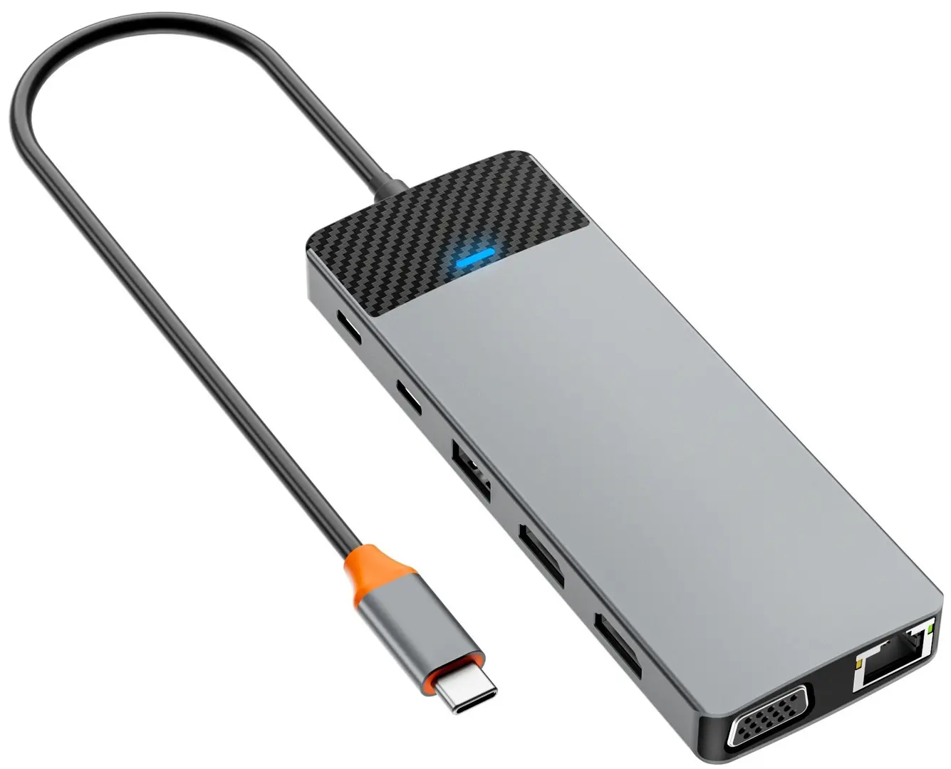 USB-концентратор Wiwu Linker A12 (Gray)
