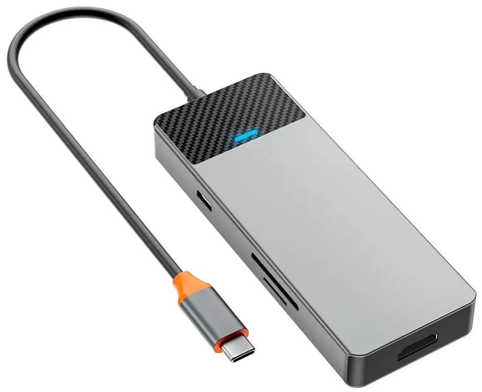 USB hub Wiwu Linker A721HD (Grey)