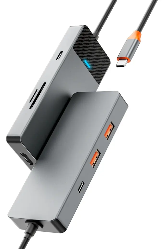 USB hub Wiwu Linker A721HD (Grey)