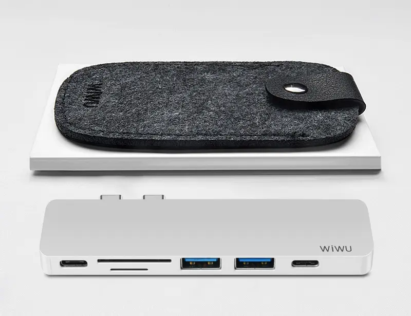 USB hub Wiwu T8 (Grey)