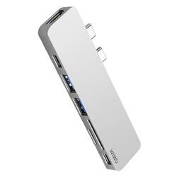 USB hub Wiwu T8 (Grey)