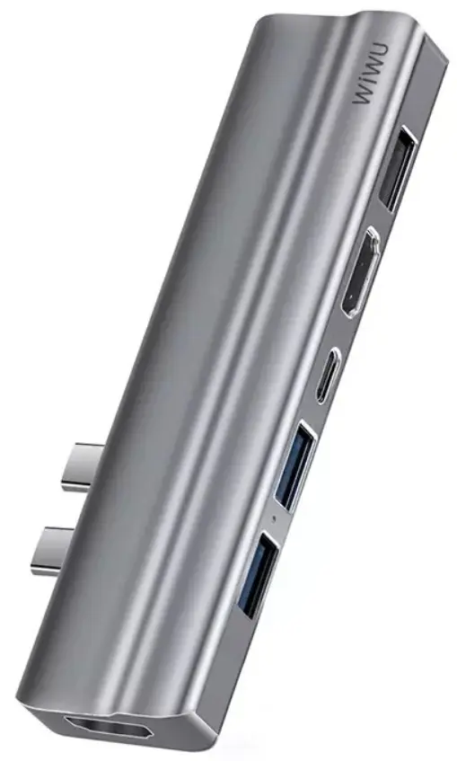 USB hub Wiwu T9 (Grey)