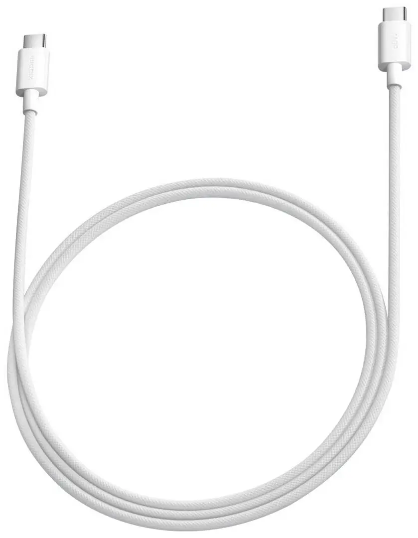 Кабель USB-C to USB-C Xiaomi 3A Braided 1м (White)
