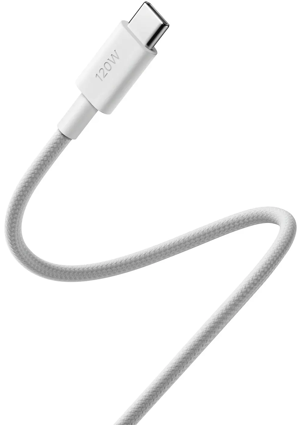 Кабель USB-C to USB-C Xiaomi 6A Braided 2м (White) - 3