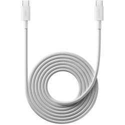 Cablu USB-C to USB-C Xiaomi 6A Braided 2m (White)