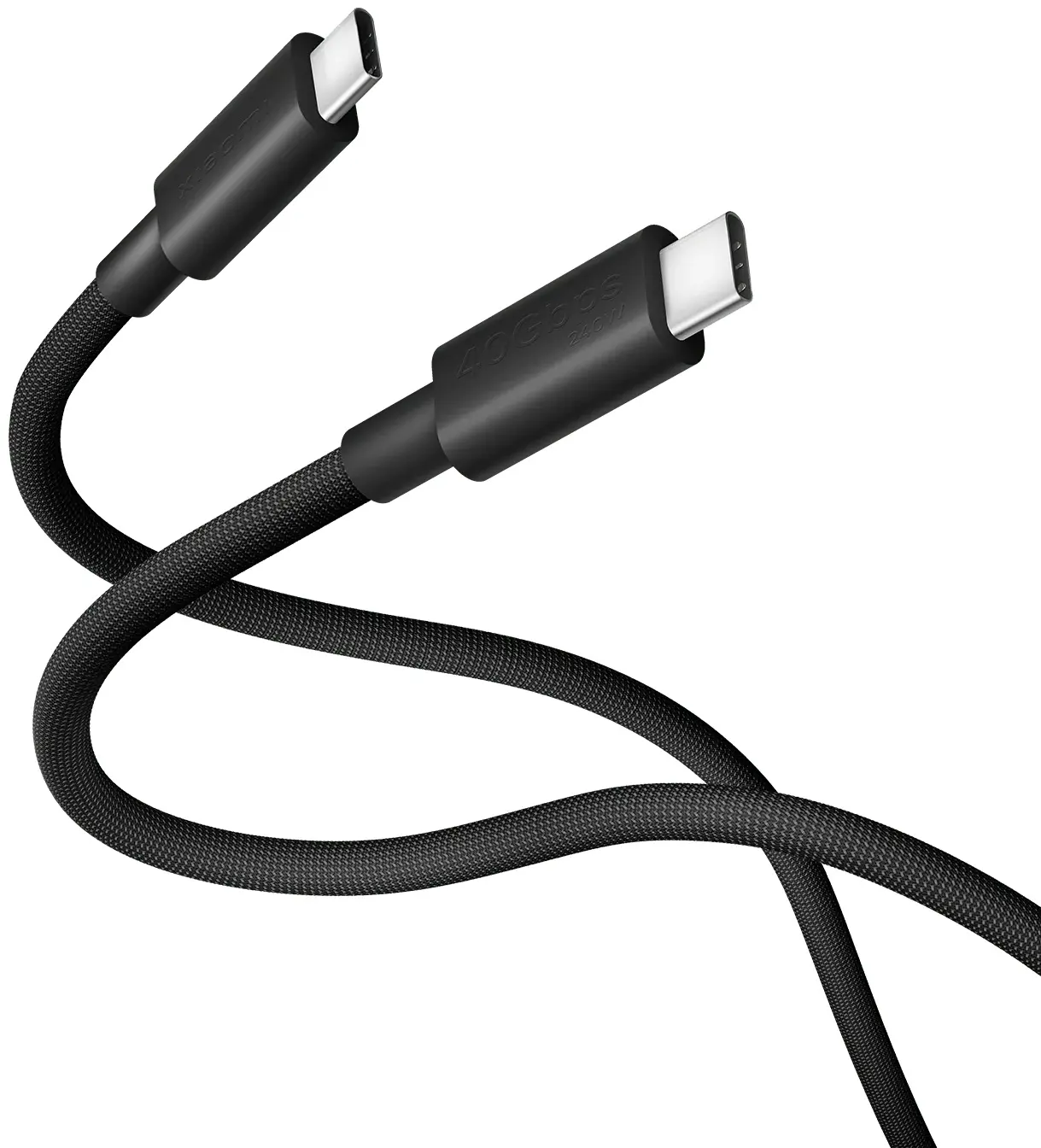 Cablu USB-C to USB-C Xiaomi 6A High-speed USB4 Braided 1m (Dark Gray) - 2