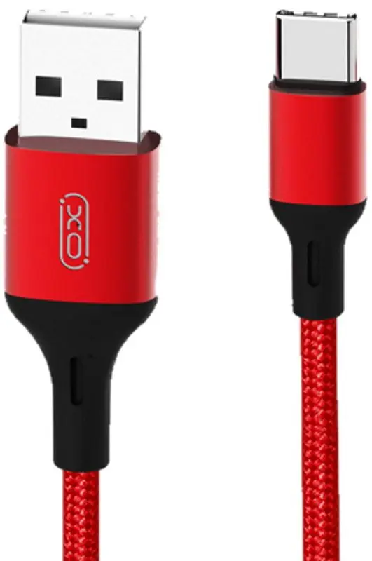 Кабель USB to Type-C XO Braided NB143 2m (Red)