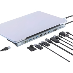 Многофункциональный адаптер 12в1 XO HUB010 (Grey) Thumb