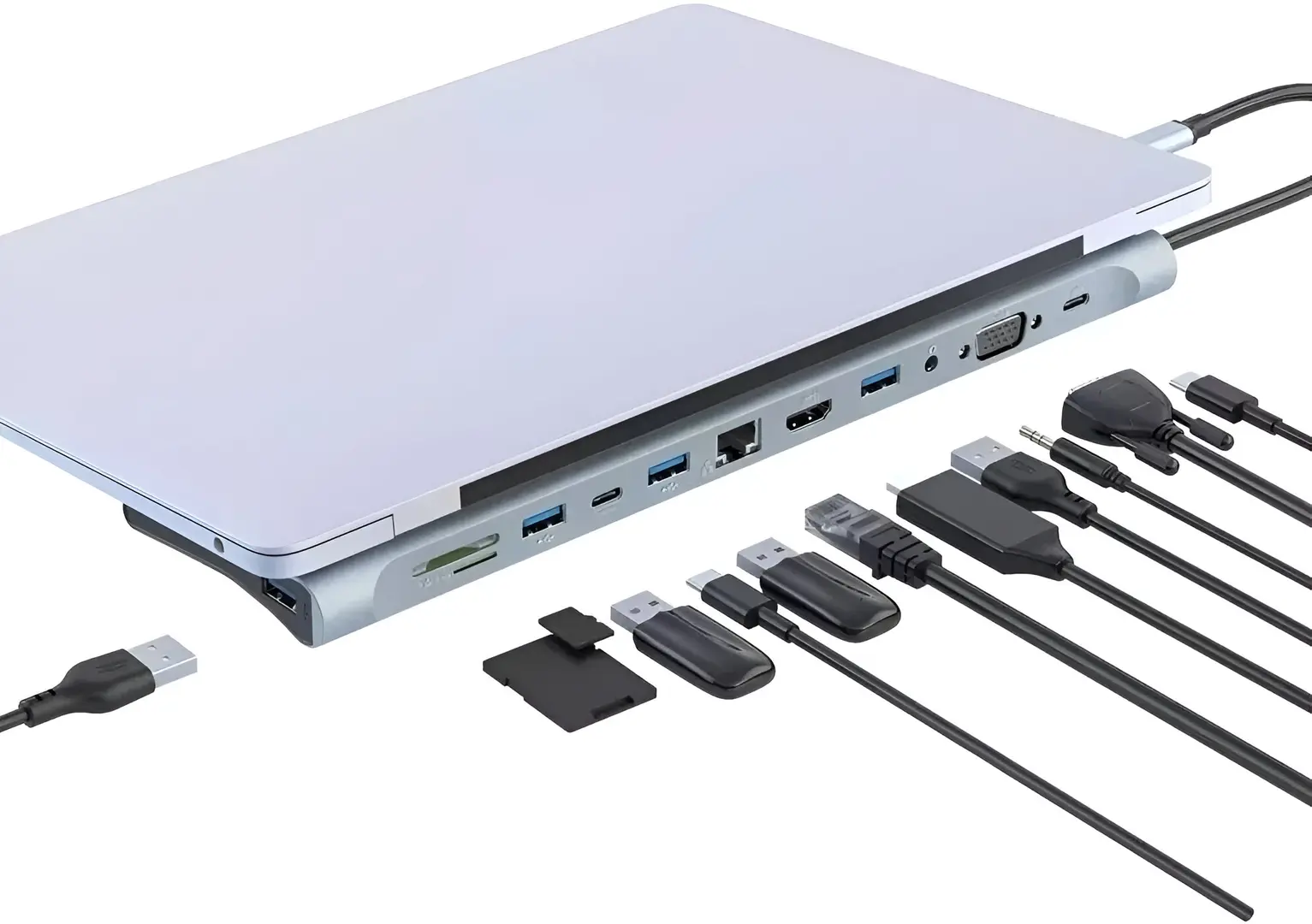 Многофункциональный адаптер 12в1 XO HUB010 (Grey)