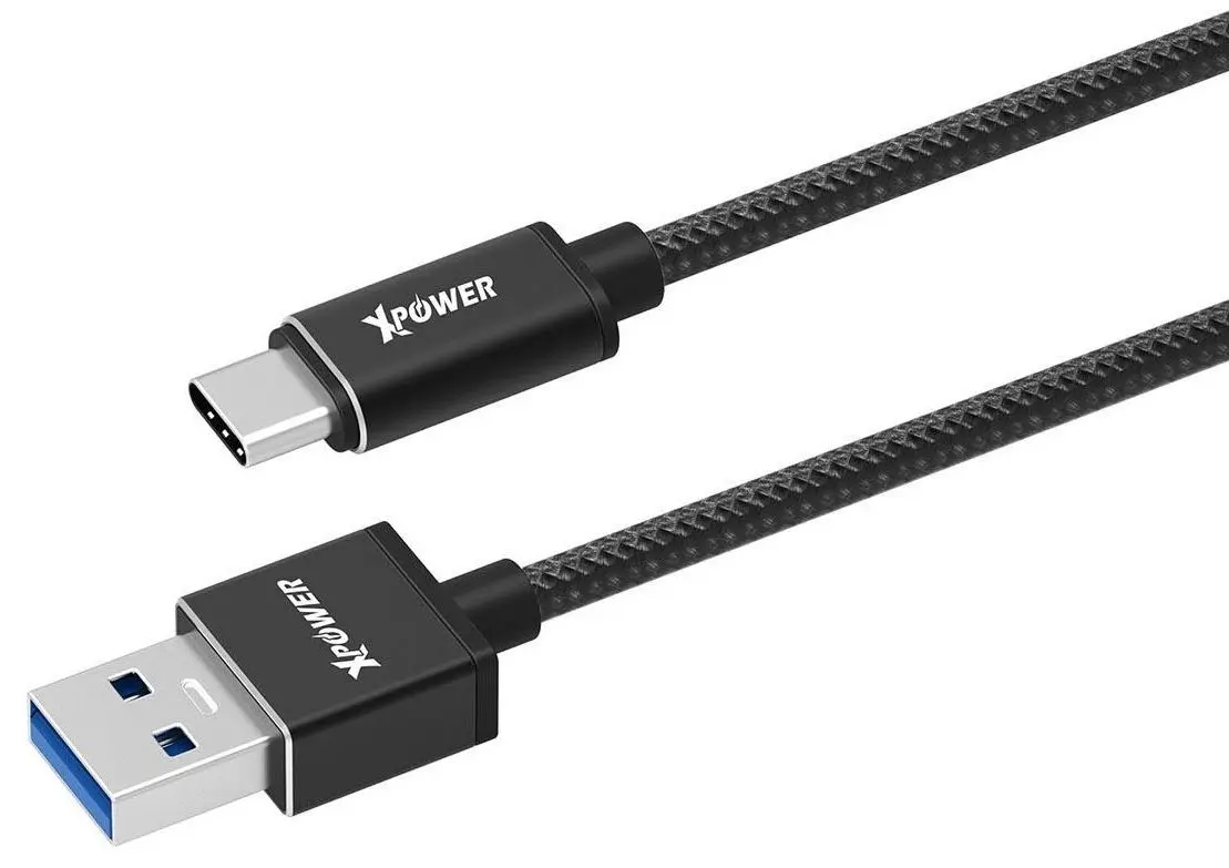 Cablu USB A to Type-C Xpower xp-tcun2 Nylon 2m (Black)