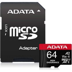 Card memorie Adata Hing Endurance microSDXC 64GB V30 Class 10 +SD adapter