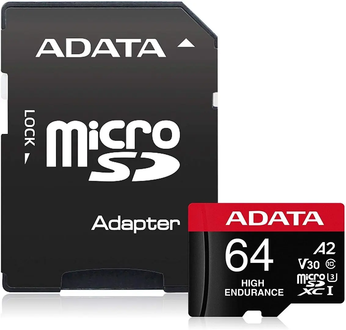 Card memorie Adata Hing Endurance microSDXC 64GB V30 Class 10 +SD adapter